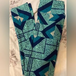 Mint and teal leggings